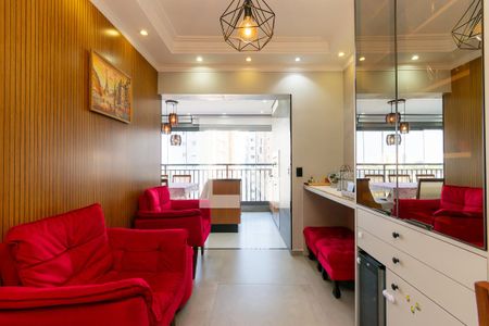 Sala de apartamento à venda com 3 quartos, 78m² em Jardim Independência (são Paulo), São Paulo