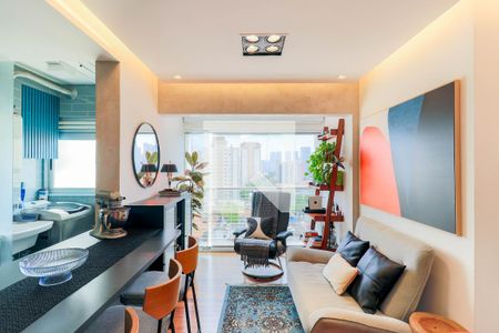 Sala de apartamento à venda com 2 quartos, 111m² em Chácara Santo Antônio (zona Sul), São Paulo