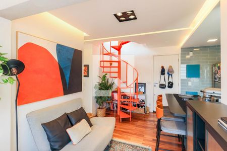 Sala de apartamento à venda com 2 quartos, 111m² em Chácara Santo Antônio (zona Sul), São Paulo