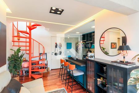 Sala de apartamento à venda com 2 quartos, 111m² em Chácara Santo Antônio (zona Sul), São Paulo