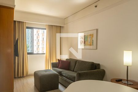 Sala de apartamento à venda com 1 quarto, 31m² em Indianópolis, São Paulo