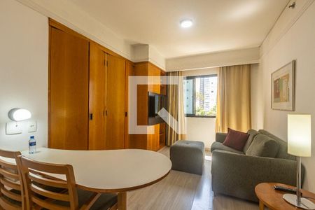 Sala de apartamento à venda com 1 quarto, 31m² em Indianópolis, São Paulo