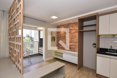 Sala de apartamento à venda com 1 quarto, 40m² em Panamby, São Paulo