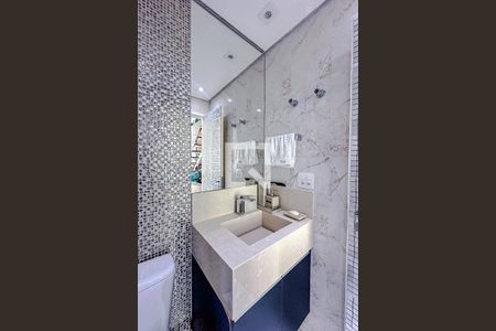 Lavabo de apartamento à venda com 1 quarto, 75m² em Jardim Analia Franco, São Paulo