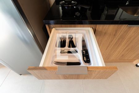 Cozinha de kitnet/studio para alugar com 1 quarto, 21m² em Vila Clementino, São Paulo