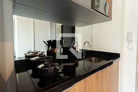 Cozinha de kitnet/studio para alugar com 1 quarto, 21m² em Vila Clementino, São Paulo