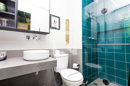 Banheiro de kitnet/studio à venda com 1 quarto, 24m² em Consolação, São Paulo