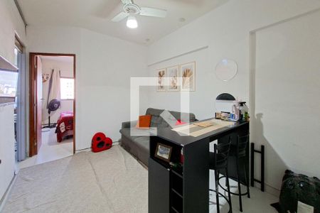 Sala de apartamento para alugar com 1 quarto, 33m² em Guilhermina, Praia Grande