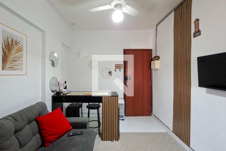 Sala de apartamento para alugar com 1 quarto, 33m² em Guilhermina, Praia Grande