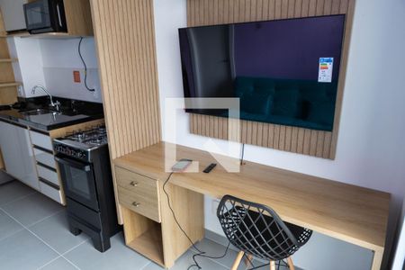 Sala e Cozinha de apartamento para alugar com 1 quarto, 27m² em Vila Butantã, São Paulo