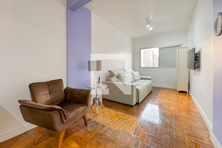 Sala de apartamento à venda com 1 quarto, 56m² em Vila Mariana, São Paulo