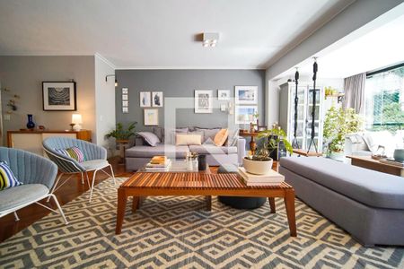 Sala de apartamento à venda com 3 quartos, 135m² em Real Parque, São Paulo