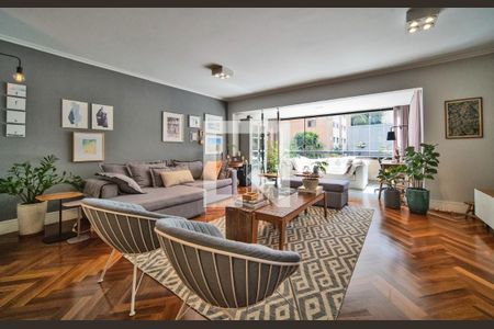 Sala de apartamento à venda com 3 quartos, 135m² em Real Parque, São Paulo