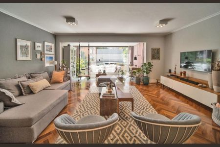 Sala de apartamento à venda com 3 quartos, 135m² em Real Parque, São Paulo