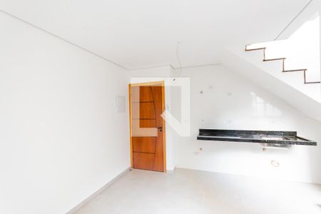 Sala e Cozinha de apartamento à venda com 2 quartos, 50m² em Parque Oratório, Santo André