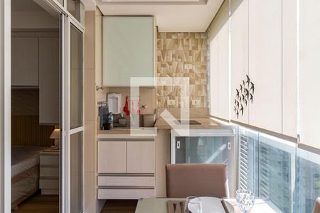 Varanda da Sala de apartamento para alugar com 1 quarto, 35m² em Real Parque, São Paulo
