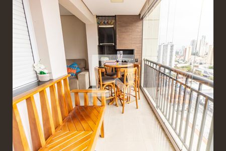 Varanda da Sala de apartamento à venda com 3 quartos, 74m² em Vila Regente Feijó, São Paulo