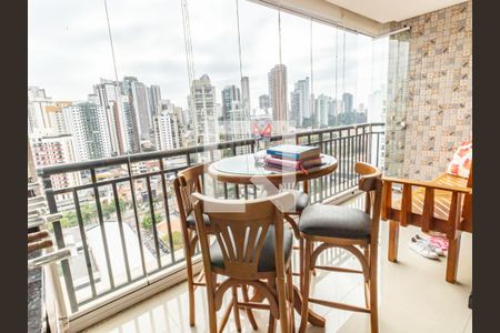 Varanda da Sala de apartamento à venda com 3 quartos, 74m² em Vila Regente Feijó, São Paulo