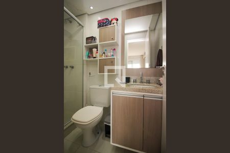 Banheiro da Suíte de apartamento à venda com 2 quartos, 58m² em Vila Nova, Porto Alegre