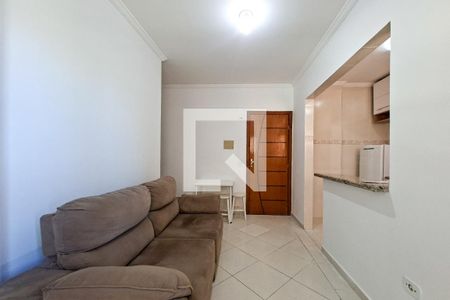 Sala de apartamento para alugar com 1 quarto, 42m² em Caiçara, Praia Grande