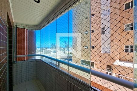 Sacada  de apartamento para alugar com 1 quarto, 42m² em Caiçara, Praia Grande