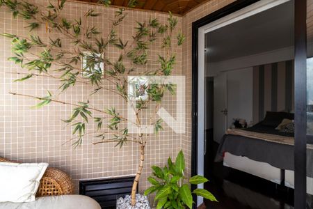 Varanda da Suíte de apartamento à venda com 3 quartos, 128m² em Jardim das Laranjeiras, São Paulo