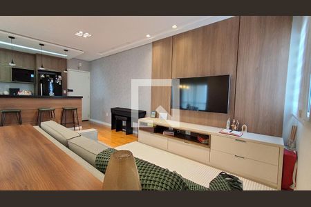 Sala de apartamento à venda com 2 quartos, 77m² em Vila Caminho do Mar, São Bernardo do Campo