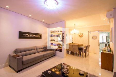 Sala de TV de apartamento à venda com 3 quartos, 112m² em Centro, Santo André