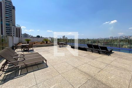 Área comum - Piscina de apartamento à venda com 1 quarto, 51m² em Luxemburgo, Belo Horizonte