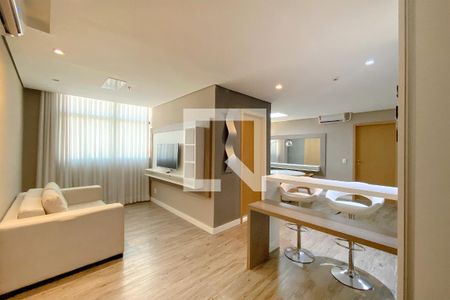 Sala de apartamento à venda com 1 quarto, 52m² em Luxemburgo, Belo Horizonte