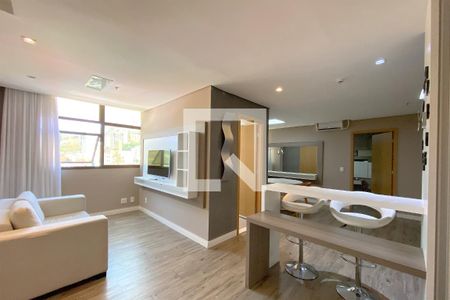 Sala de apartamento à venda com 1 quarto, 55m² em Luxemburgo, Belo Horizonte