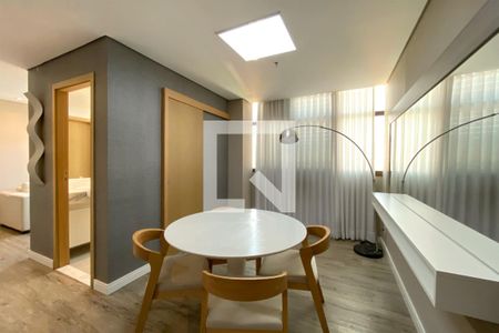 Sala de Jantar de apartamento à venda com 1 quarto, 55m² em Luxemburgo, Belo Horizonte
