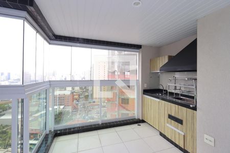 Varanda Gourmet de apartamento à venda com 2 quartos, 102m² em Jardim, Santo André