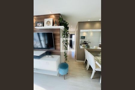 Sala de apartamento à venda com 3 quartos, 68m² em Jd Eudizia, Santo André