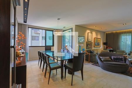 Sala de apartamento à venda com 4 quartos, 220m² em Serra, Belo Horizonte