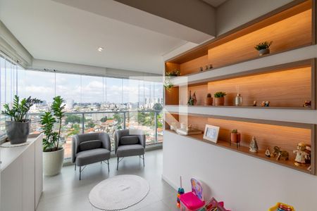 Varanda da Sala de apartamento à venda com 2 quartos, 69m² em Jardim Prudência, São Paulo