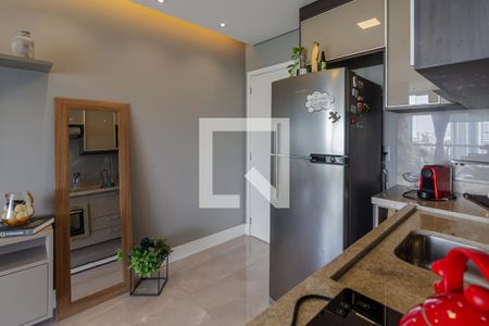 Cozinha de apartamento à venda com 1 quarto, 36m² em Real Parque, São Paulo
