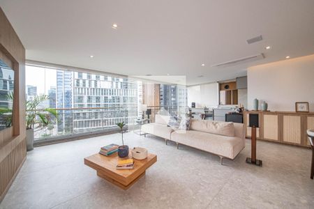 Sala de apartamento para alugar com 3 quartos, 197m² em Jardim das Acacias, São Paulo