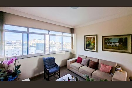 Sala de apartamento à venda com 3 quartos, 190m² em Colégio Batista, Belo Horizonte