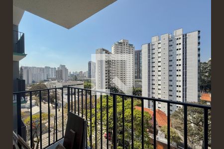 Sacada de apartamento à venda com 1 quarto, 26m² em Campo Belo, São Paulo