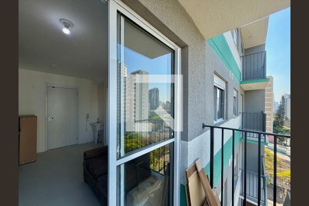 Sacada de apartamento à venda com 1 quarto, 26m² em Campo Belo, São Paulo