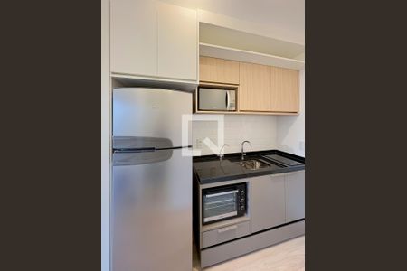 Cozinha de kitnet/studio para alugar com 1 quarto, 23m² em Vila Mariana, São Paulo