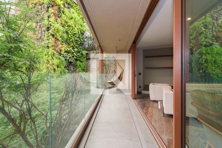 Varanda da Sala de apartamento à venda com 2 quartos, 158m² em Cidade Jardim, São Paulo