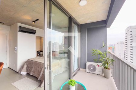 Varanda de kitnet/studio para alugar com 1 quarto, 25m² em Vila Mariana, São Paulo