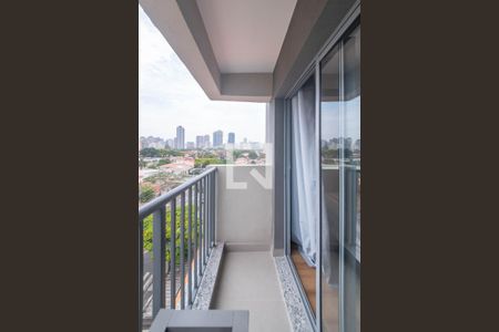 Varanda do Studio de kitnet/studio para alugar com 1 quarto, 24m² em Vila Cordeiro, São Paulo