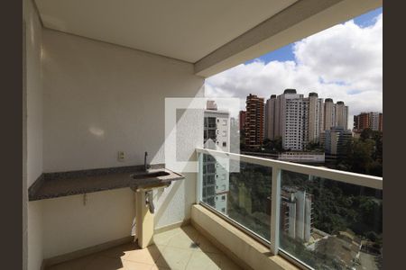 Varanda da Sala de apartamento à venda com 2 quartos, 64m² em Vila Andrade, São Paulo