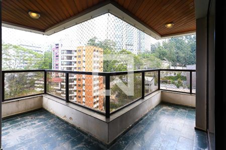 Varanda da Sala de apartamento à venda com 3 quartos, 205m² em Vila Andrade, São Paulo