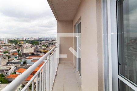 Sacada da Sala/Cozinha de apartamento à venda com 1 quarto, 27m² em Vila Alpina, São Paulo