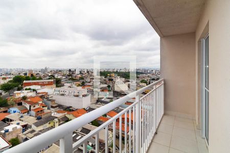 Sacada da Sala/Cozinha de apartamento à venda com 1 quarto, 27m² em Vila Alpina, São Paulo