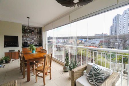 Varanda da Sala de apartamento à venda com 3 quartos, 132m² em Jardim Avelino, São Paulo